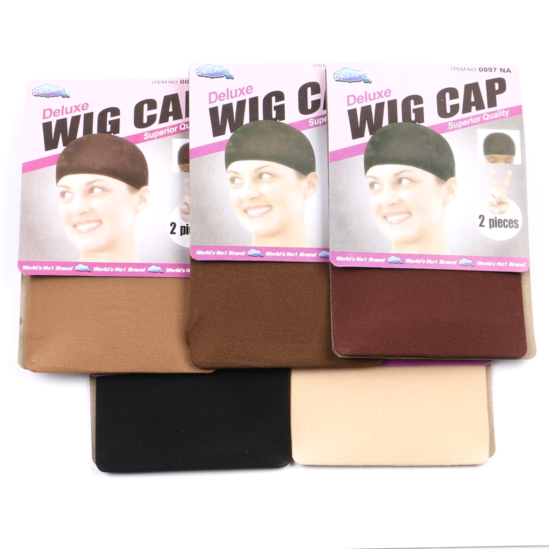 Wig Cap Stocking - 5 กระเป๋า Top Stocking หมวกวิกผมสุทธิสําหรับผมสานวิกผม Nets