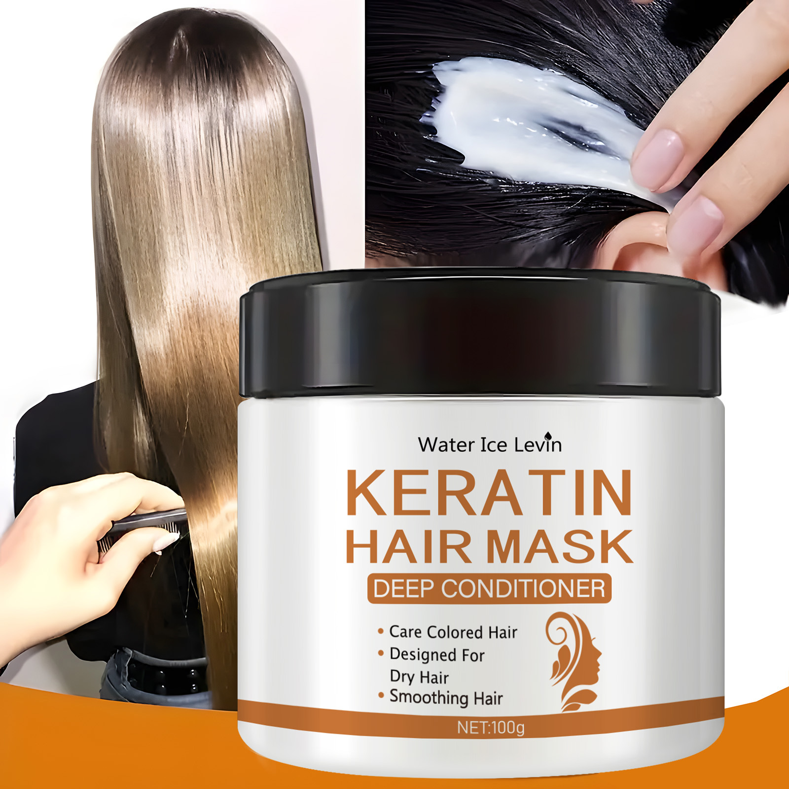 Hair Care Dupes - เคราตินแฮร์มาส์ก - ทรีทเม้นต์ปรับสภาพล้ําลึกสําหรับผมแห้งเสีย - คืนความเงางาม ความแข็งแรง