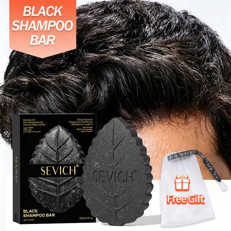 Hair Care Dandruff - สบู่แชมพูสระผมโพลีโกนัม มัลติฟลอรัมสบู่ดำ สบู่ซ่อมแซมผมขาว ชุดดูแลเส้นผม บำรุง ป้องกันรังแค