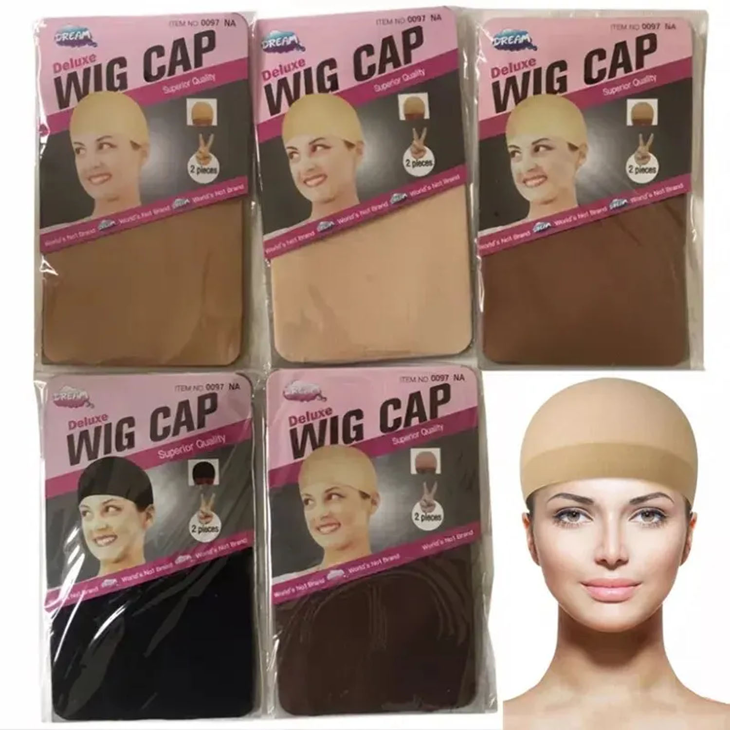 Wig Cap Stocking - 20/30PCS ผมราคาถูกใหม่ถุงน่องหมวกสําหรับวิกผมสุทธิสําหรับวิกผมหัวล้านหมวกไนลอนถุงน่องหมวกวิกผมยืด