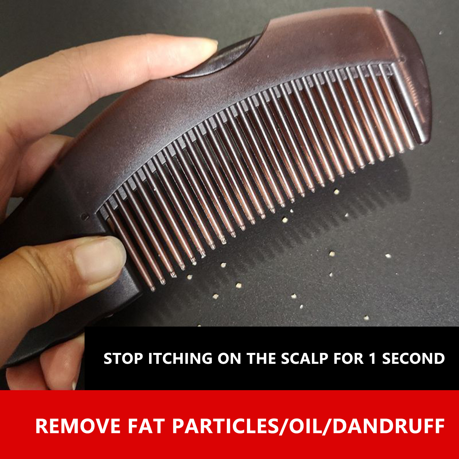 Hair Care Dandruff - รังแคกําจัดหนังศีรษะหวีผมผม Dressing Comb Self-ทําความสะอาด Anti-Static แปรงนวดผมจัดแต่งทรงผมเครื่องมือ