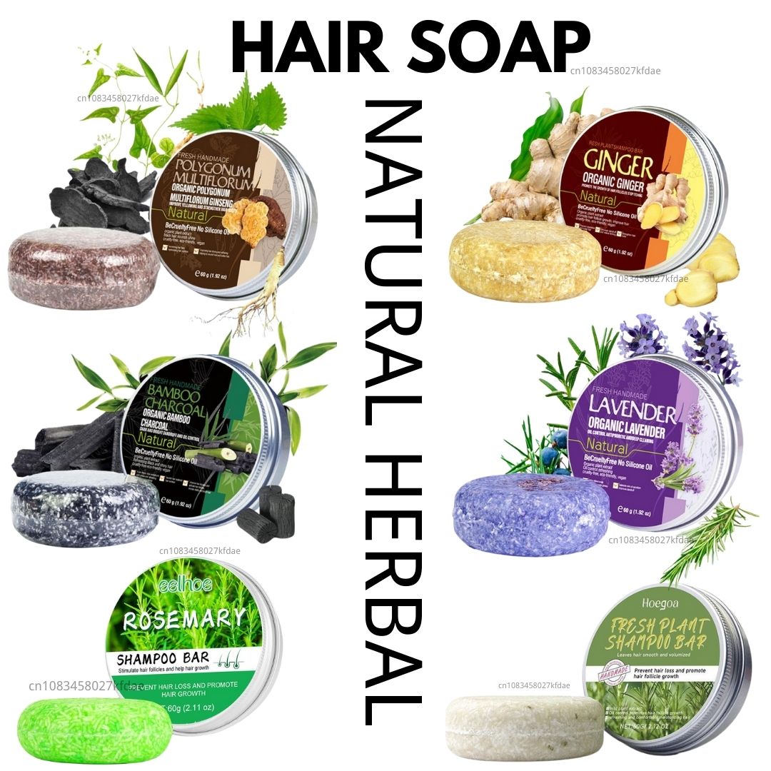 Hair Care Elseve - โรสแมรี่แชมพูสบู่ขิง/ไม้ไผ่/ลาเวนเดอร์/Polygonum Multiflorum สบู่ทําความสะอาดลึกบาร์สําหรับ Treated แห้งเสีย Hair
