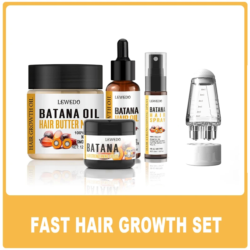 Hair Care Dupes - ชุดผลิตภัณฑ์บำรุงเส้นผม LEWEDO บาตานา ออยล์ ช่วยเร่งการเจริญเติบโตของเส้นผม บัตเตอร์บาตานา
