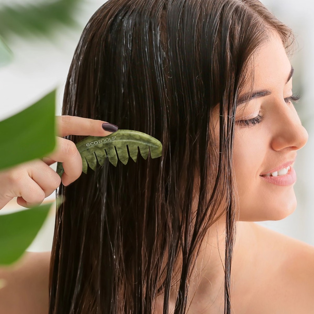 หวีนวดศีรษะหยกสีเขียว สำหรับกร - Hair Care Dandruff บทวิจารณ์และราคา
