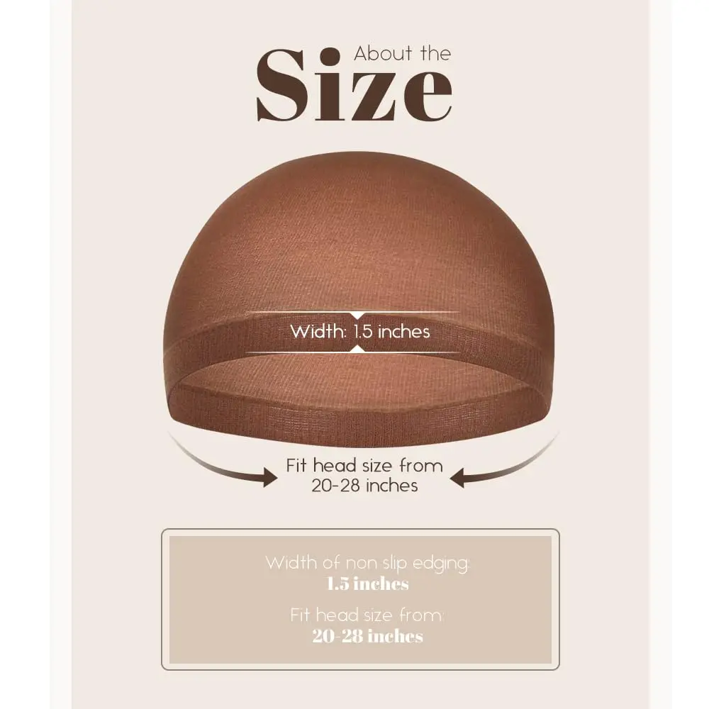 ขายส่ง 24 ชิ้น หมวกวิกผมสีน้ำต - Wig Cap Stocking บทวิจารณ์และราคา
