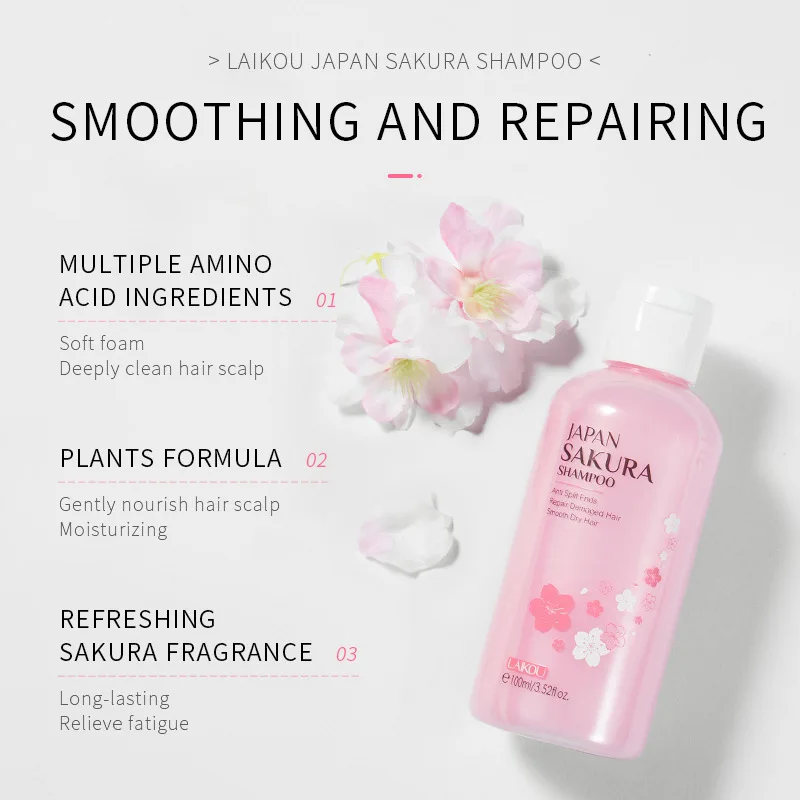 LAIKOU ญี่ปุ่น Sakura แชมพูซ่อ - Hair Care Dandruff บทวิจารณ์และราคา