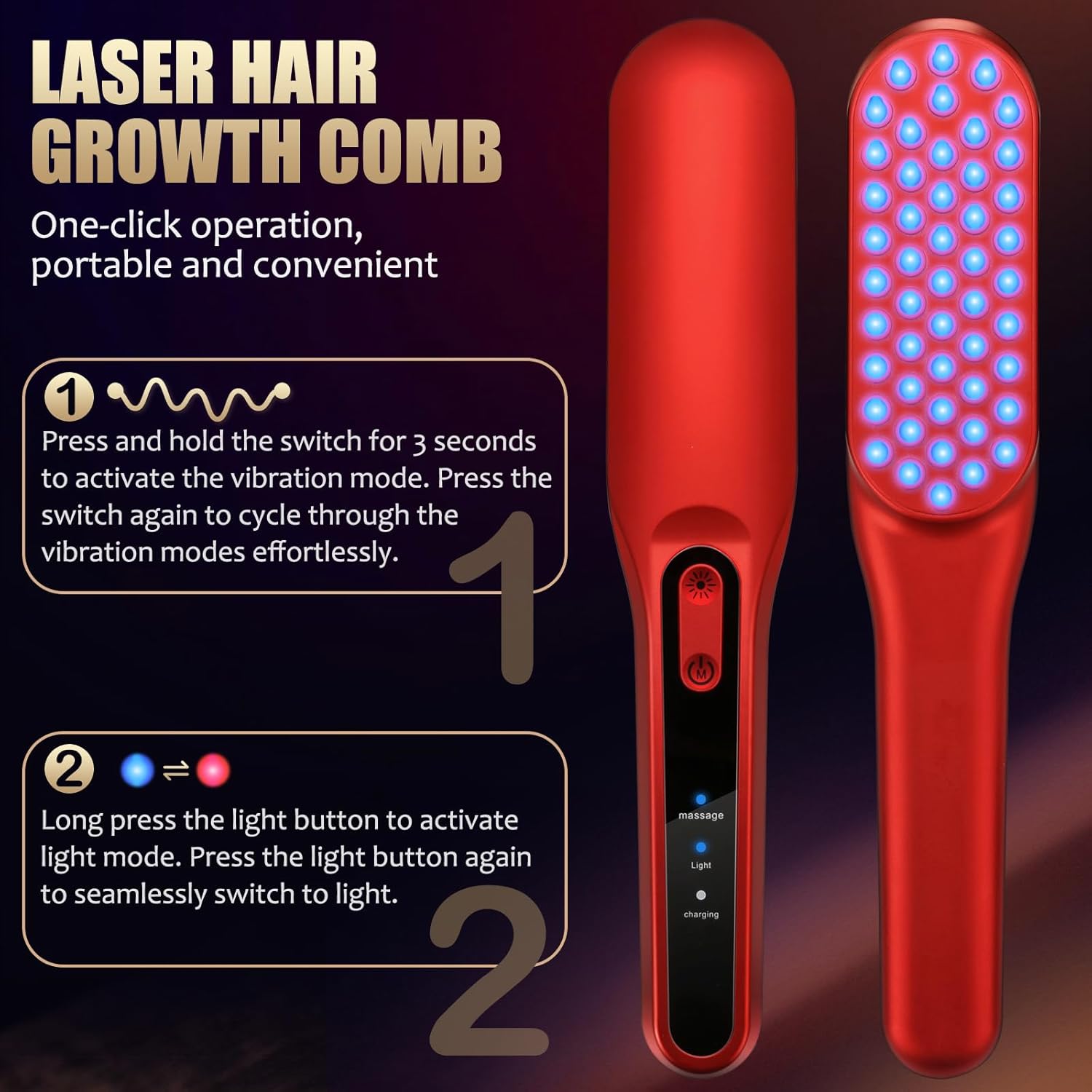 หวีเลเซอร์กระตุ้นการเจริญเติบโ - Hair Care Elseve บทวิจารณ์และราคา