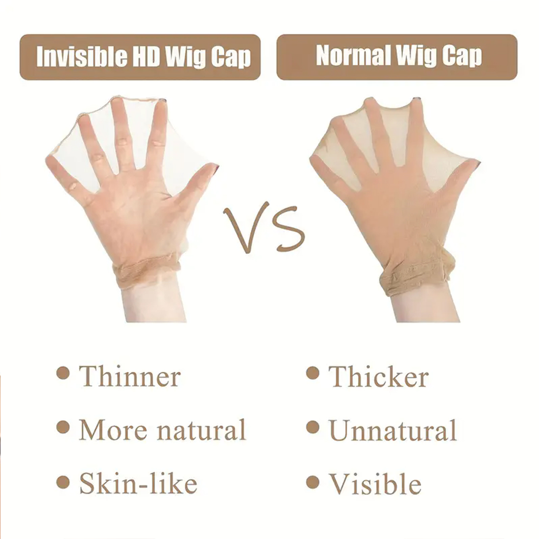 ขายส่งใหม่คุณภาพสูง HD โปร่งใส - Wig Cap Stocking บทวิจารณ์และราคา