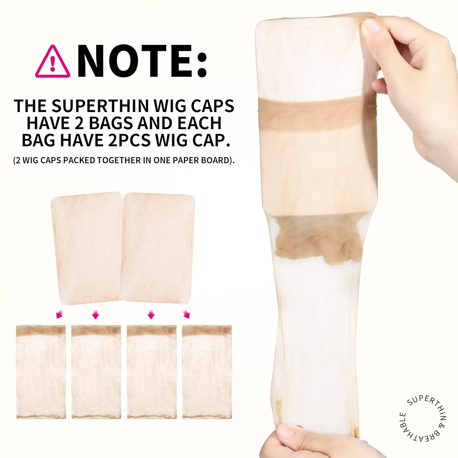 หมวกคลุมผมวิกแบบตาข่ายไนลอนระบ - Wig Cap Stocking บทวิจารณ์และราคา