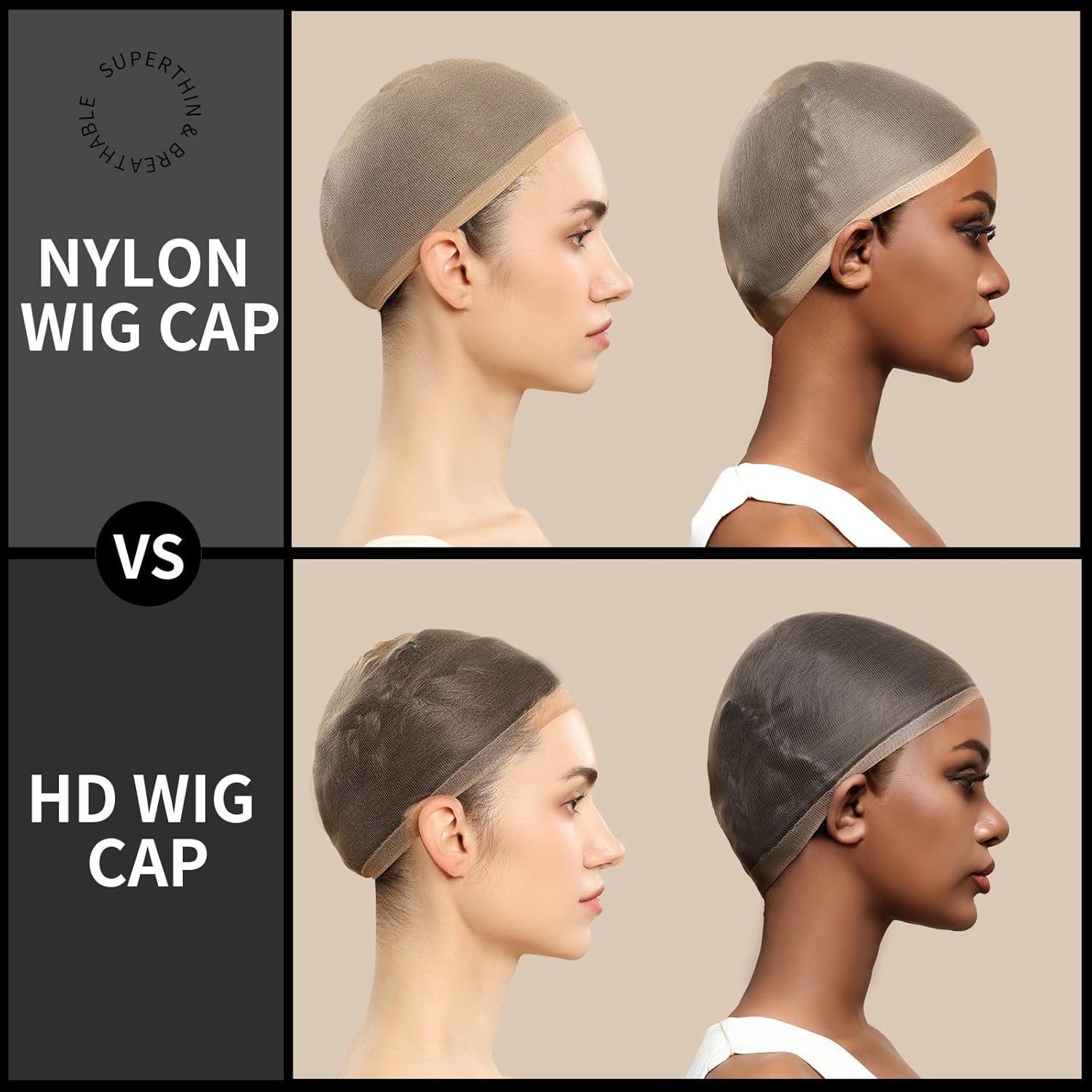 หมวกคลุมผมวิกแบบตาข่ายไนลอนระบ - Wig Cap Stocking บทวิจารณ์และราคา