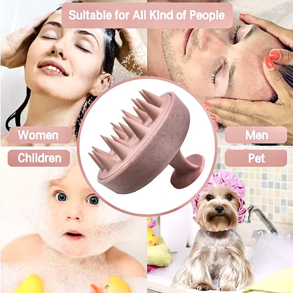 หวีฟางข้าวสาลีล้างหัวทำความสะอ - Hair Care Dandruff บทวิจารณ์และราคา